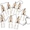 BLUE PANDA 6ft Halloween Skeleton Garland, Mini Skeletons Hanging Banner, Plastic Hanging Human Bones Figurine Banner for Party Decor for Haunted House and Trick-or-Treat